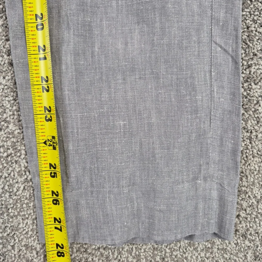 Banana Republic 100% Linen Dress Pants Mens 32x27 Gray Modern Slim Fit